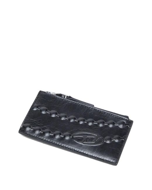DIESEL Black Card Holder Iii Zip Card-Case