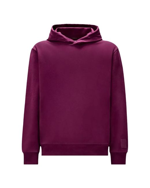 C P Company Purple Logo-Patch Hoodie for men