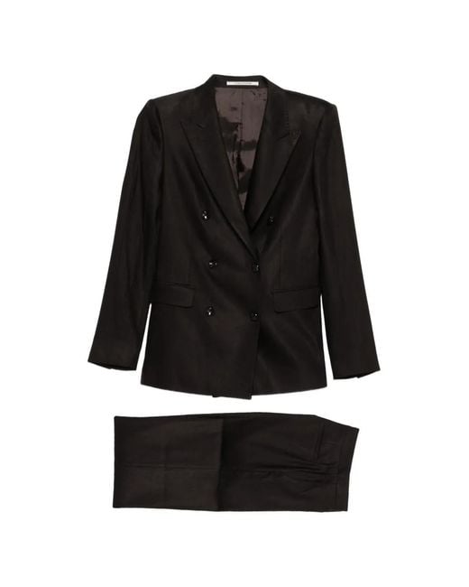 Tagliatore Black Doppelreihiger Anzug