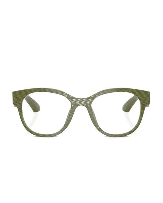 Alain Mikli Green Round-Frame Glasses