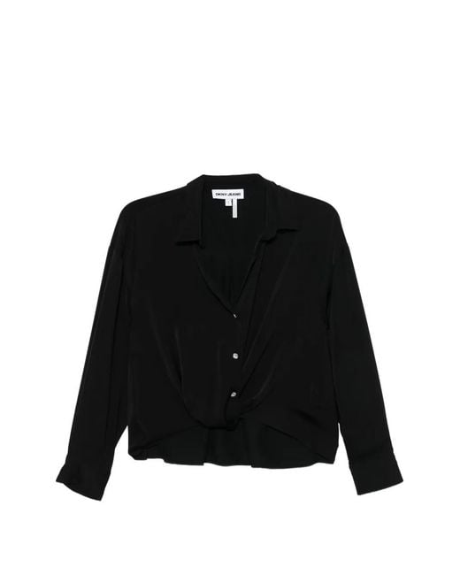 DKNY Black Long-Sleeve Shirt