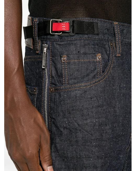 DSquared² Gray Kawaii Logo-Patch Jeans for men