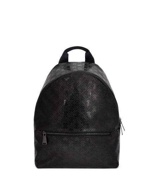 Zaino Mirror Snake Con Monogramma di Roberto Cavalli in Black da Uomo