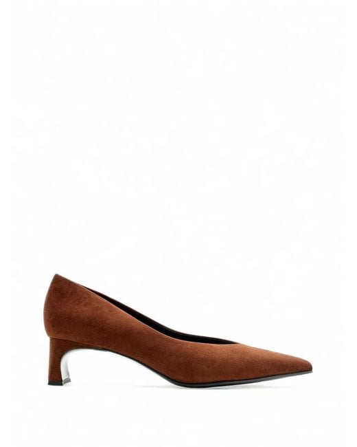Lottusse Brown Cort Suede Pumps
