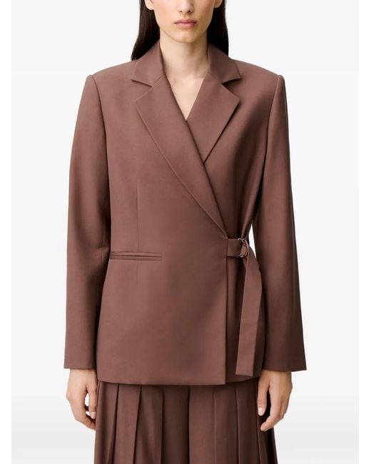 Claudie Pierlot Brown Straight Jacket Buckle