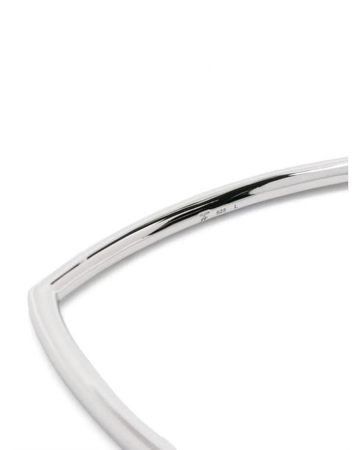 Tom Wood White Frame Bangle-Effect Bracelet