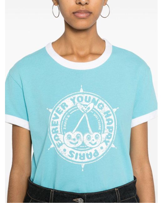 Camiseta Walk Insignia Zadig & Voltaire de color Blue
