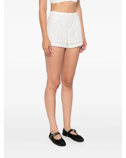 Doen White Arbre Shorts