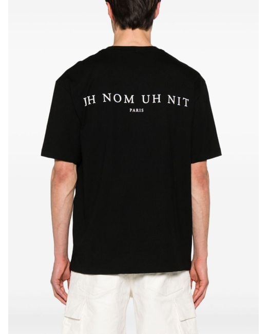 Ih Nom Uh Nit Black Illustration-print Cotton T-sirt for men