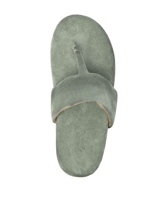 Marsèll Green Spanciata Infradito Leather Sandals