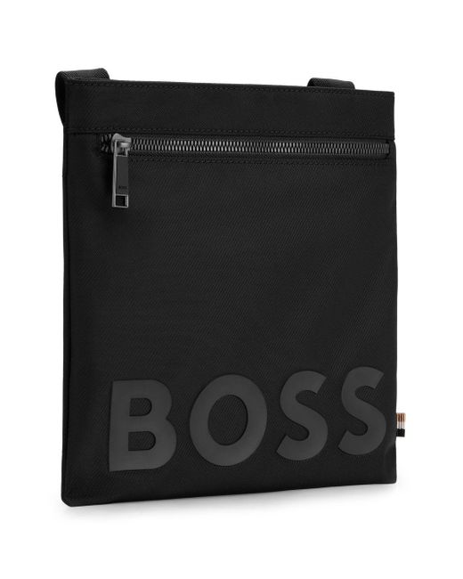 Boss Messengertas Met Logo-applicatie in het Black voor heren