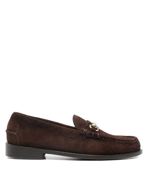 Sebago Brown Joe Modena Suede Loafers for men