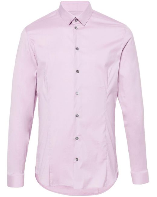 Patrizia Pepe Pink Poplin Cotton-blend Shirt for men