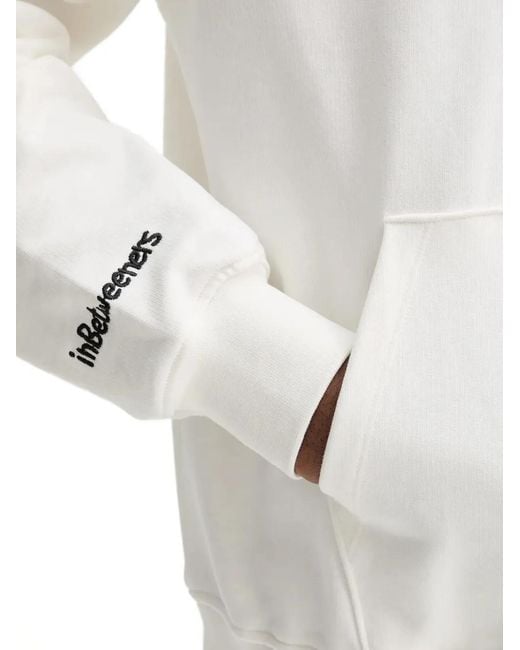 INBETWEENERS White Fruit Embroidery Hoodie