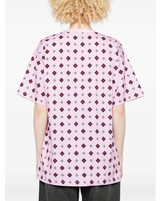 Moschino Pink T-Shirt Teddy Bear En Coton Biologique
