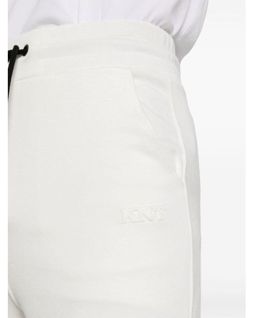 Pantalones de chándal con logo en relieve Kiton de hombre de color White