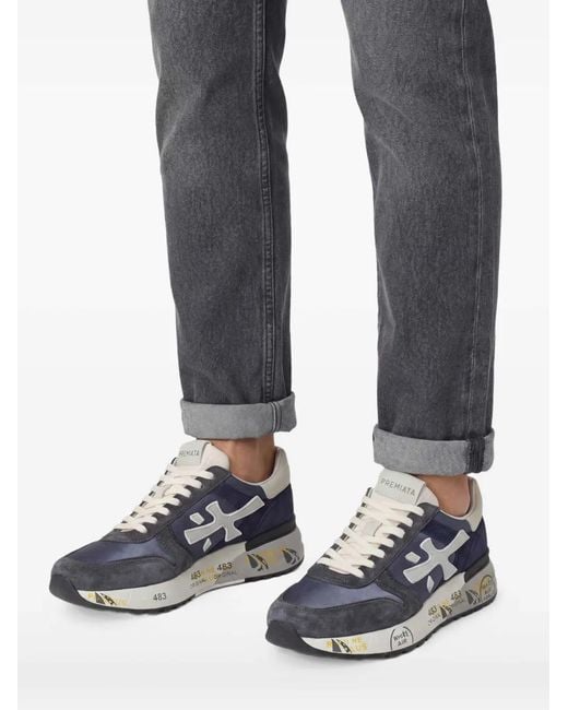 Premiata White Leather Sneakers for men