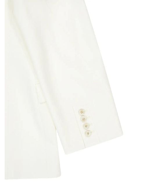 Givenchy Cocoon Blazer Met Dubbele Rij Knopen in het White
