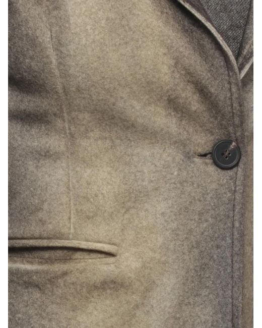 Avant Toi Green Notched-Lapels Single-Breasted Jacket