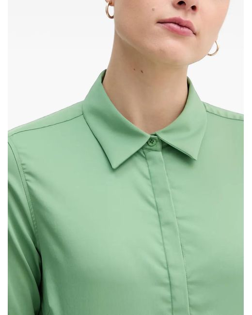 Mos Mosh Green Mattie Ruffled-Cuff Shirt