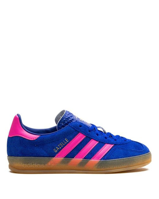 Adidas Gazelle Indoor "blue/lucid Pink" Sneakers