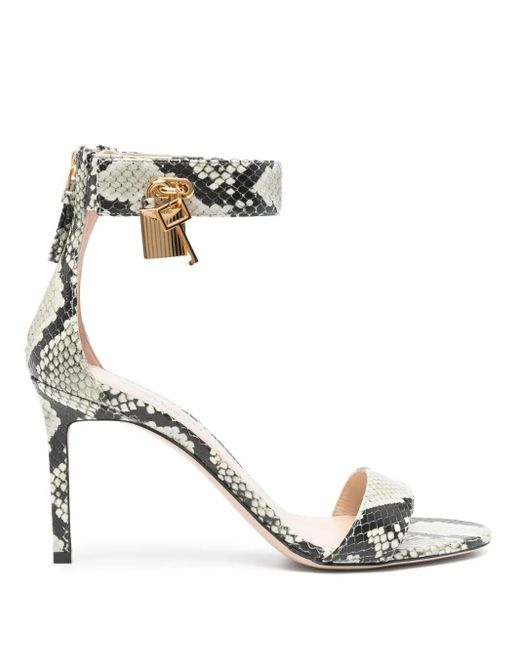 Tom Ford Metallic Sandals Mid Heel