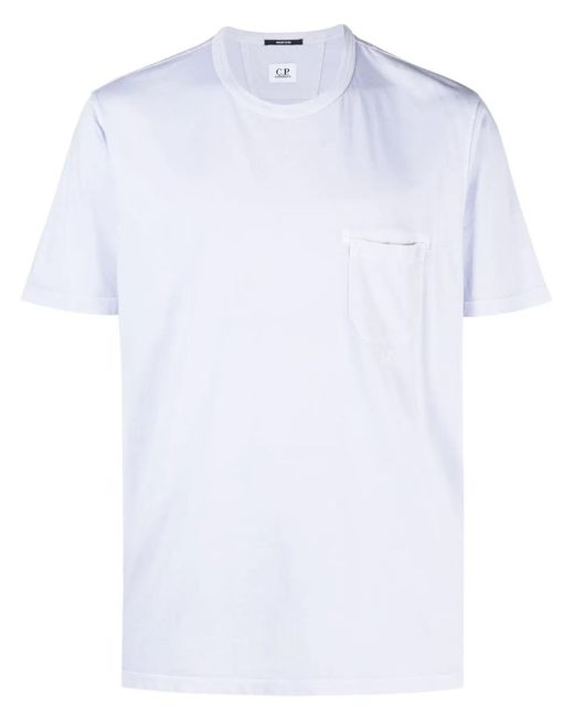 C P Company Pink Logo-Print Cotton T-Shirt for men