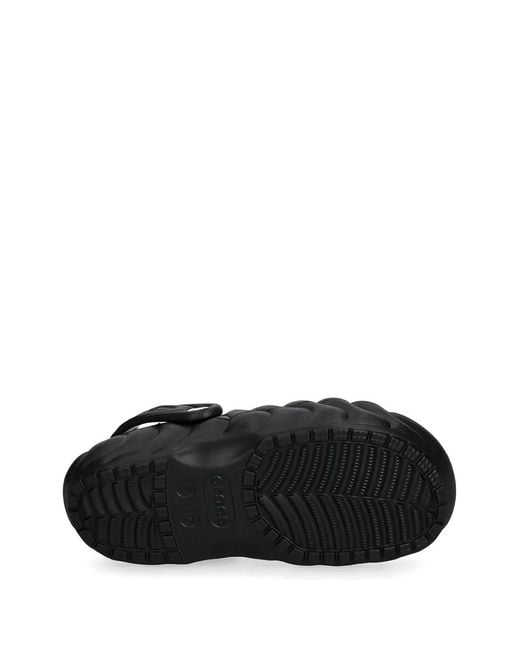 CROCSTM Black Overpuff Clog Slippers