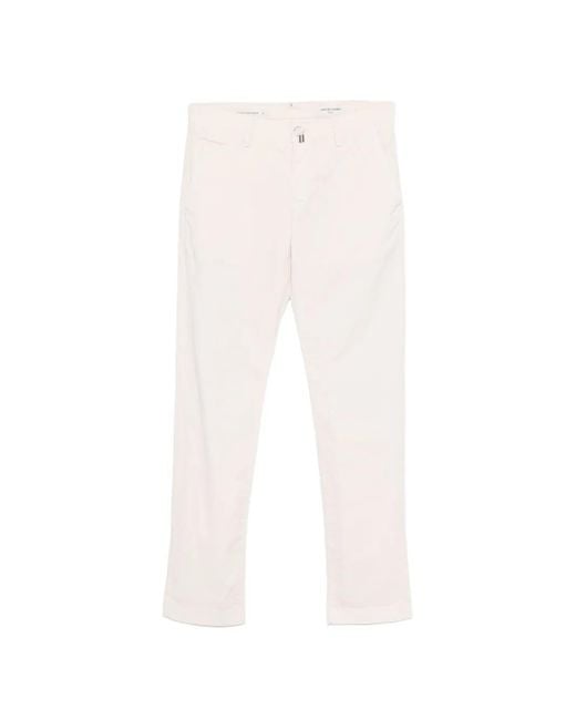 Jacob Cohen White Pantalone Slim Fit Bobby for men