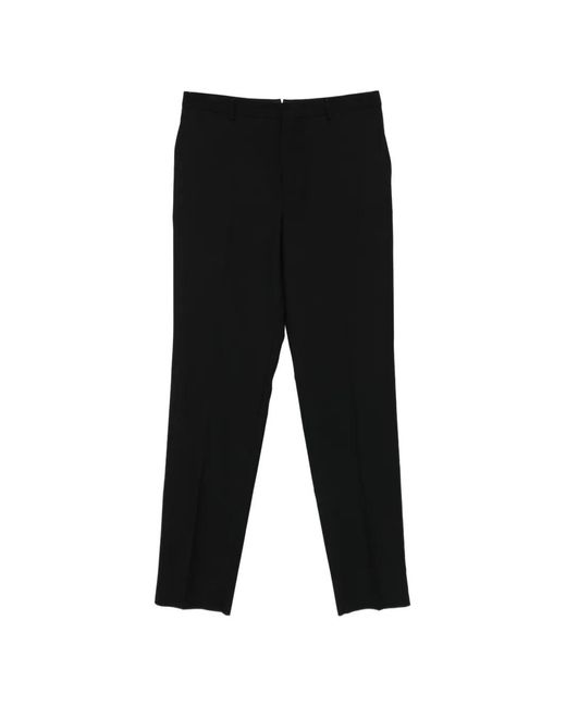 Saint Laurent Black Belt-Loop Pocket Trousers for men