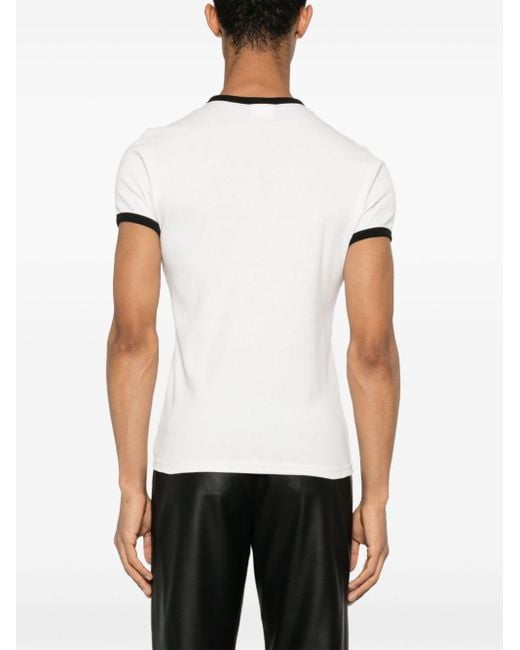 メンズ Courreges Contrast Tシャツ White