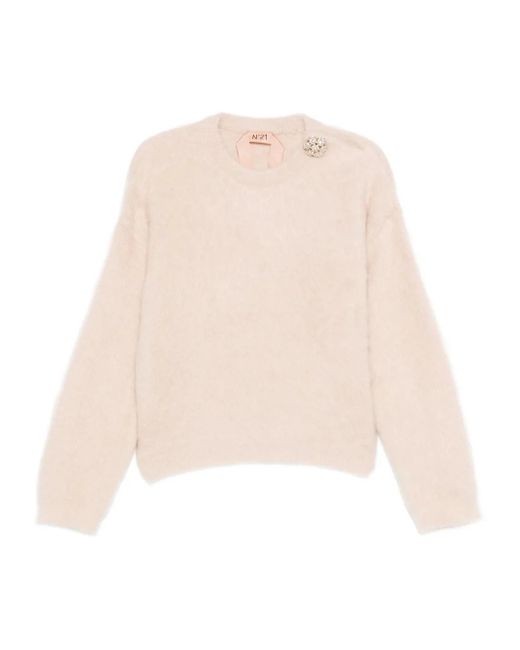 Pull À Ornements N°21 en coloris Natural