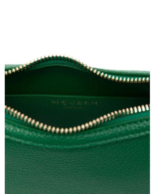 Alexander McQueen Green T-Bar Chain-Strap Leather Tote Bag