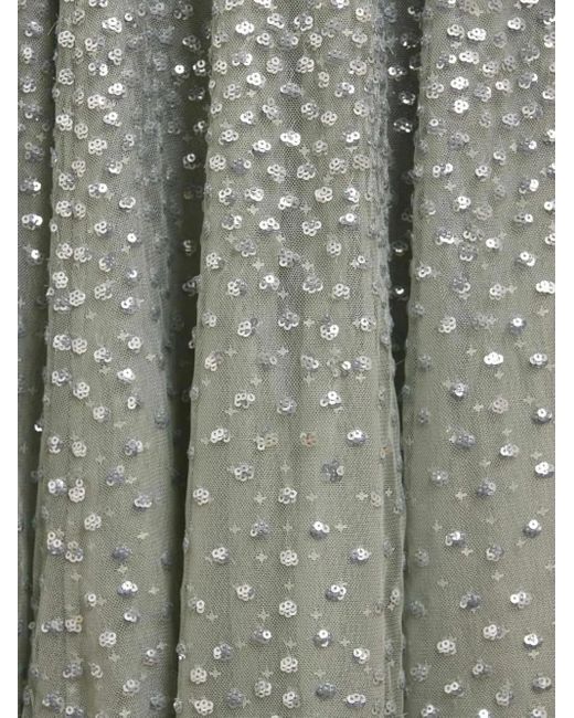 Needle & Thread Blue Scatter Dot Sequinned Maxi Dress