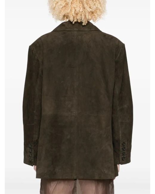 Gestuz Green Suede Blazer
