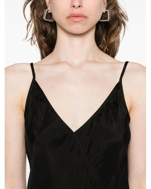 Rick Owens スリップミディドレス Black