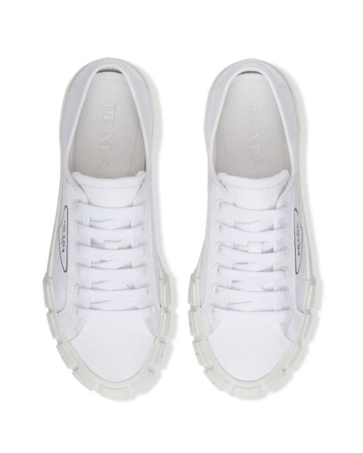 メンズ Prada プラダ ロゴ スニーカー White