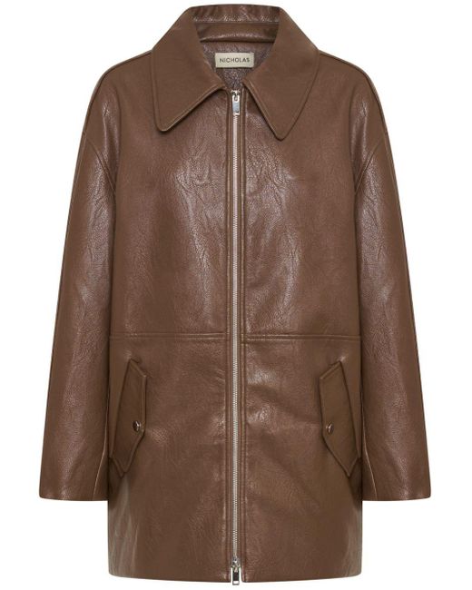 Nicholas Brown Jael Faux-leather Jacket
