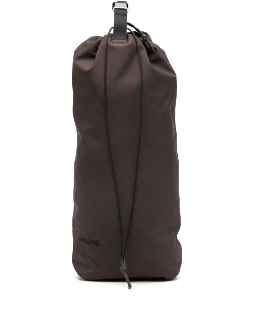 GR10K Brown 3l Microgrid Shoulder Bag for men