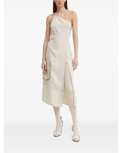 Résumé White Ring Detail One-Shoulder Dress