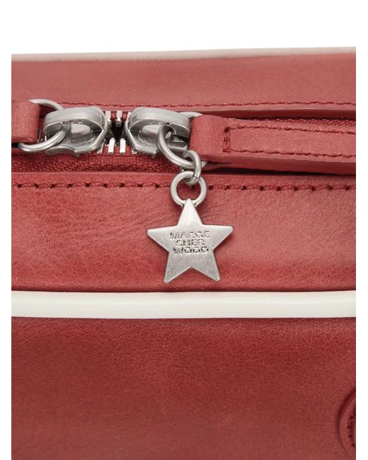 MARGE SHERWOOD Red X Peanuts Ruffled Shoulder Bag
