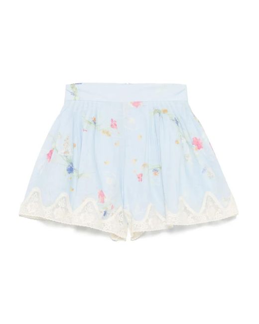 Zimmermann Lucky Shorts Blue
