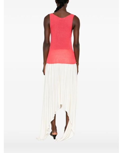 ELY ELY Pink Fine-Knit Tank Top