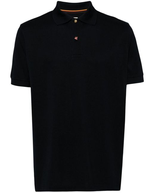 Paul Smith Black Enamel-buttons Polo Shirt for men