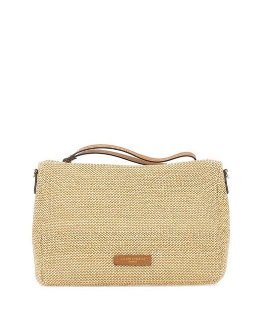 Gianni Chiarini Natural Nora Logo-Detail Clutch Bag