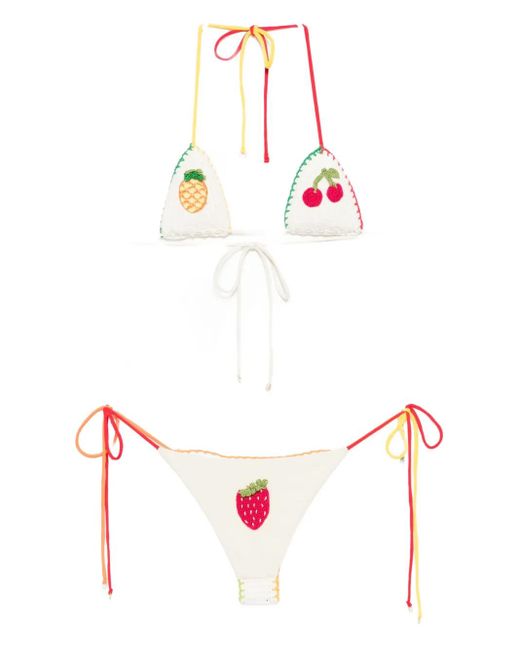 Leslie Amon Tutti Frutti ビキニ White