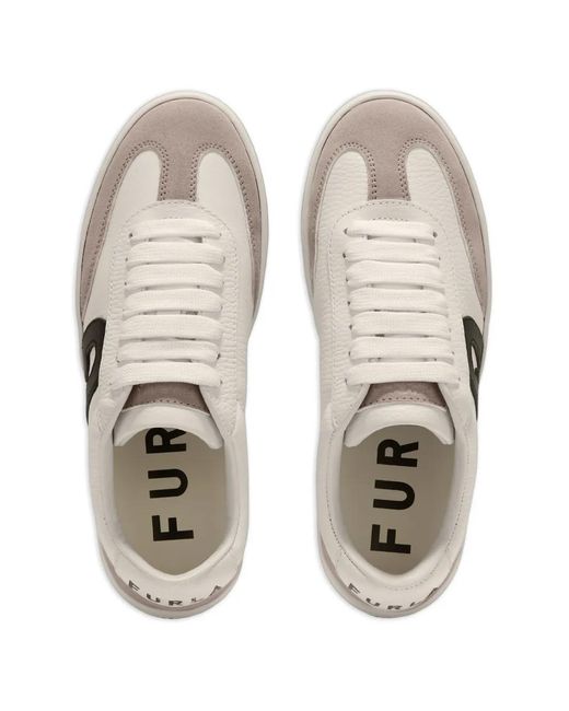 Furla White Step Logo-Detail Sneakers