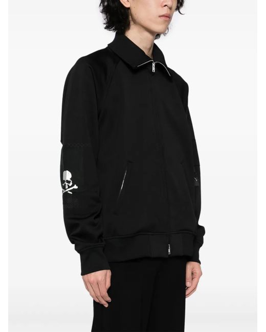 MASTERMIND WORLD Black Logo-Printed Jacket for men