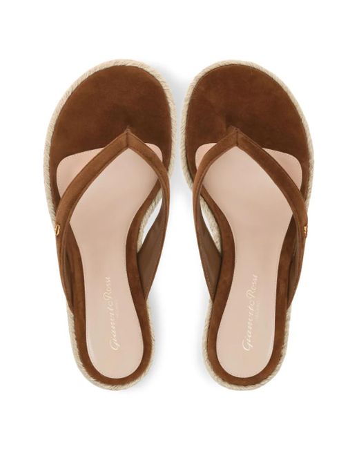 Gianvito Rossi Brown Suede Espadrilles