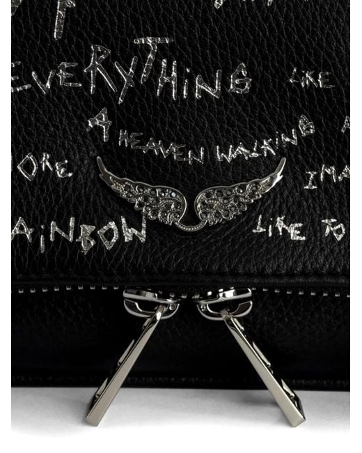 Zadig & Voltaire Black Rock Nano Clutch Bag
